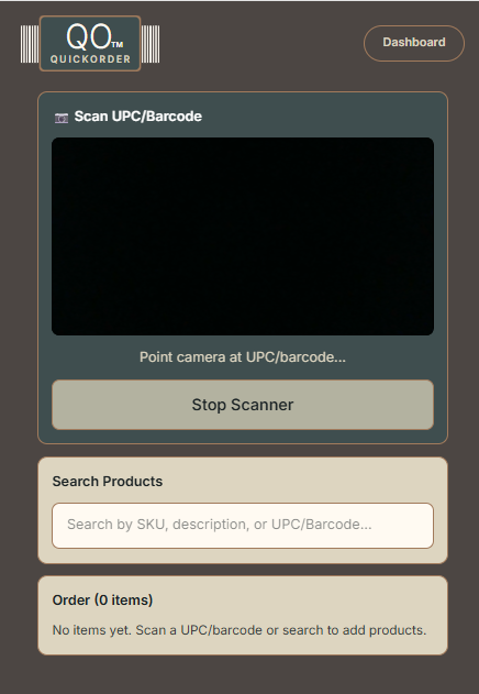 Scanner screen